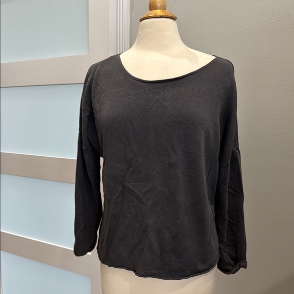 Lucky Brand Tops - LUCKY BRAND 🍀 Women's Keyhole Tie Back Slouchy SWEATSHIRT